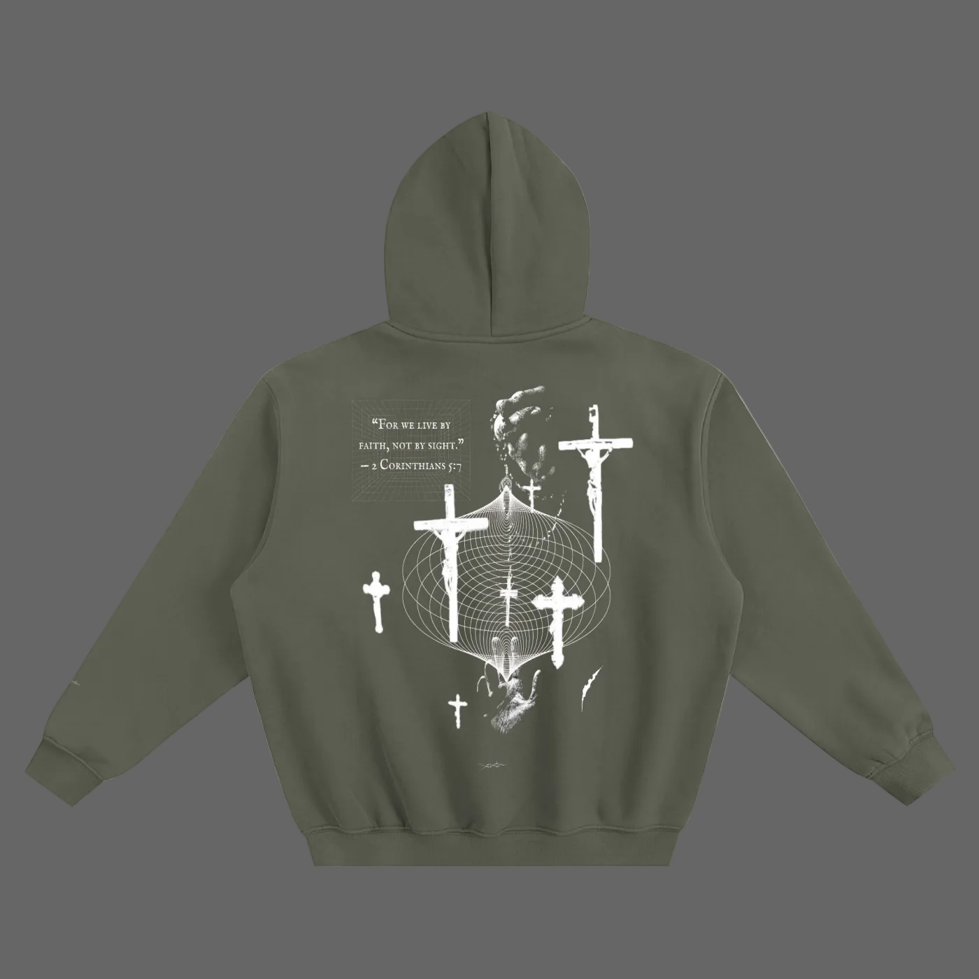 THORNS "Crossed" : Boxy Oversized Hoodie