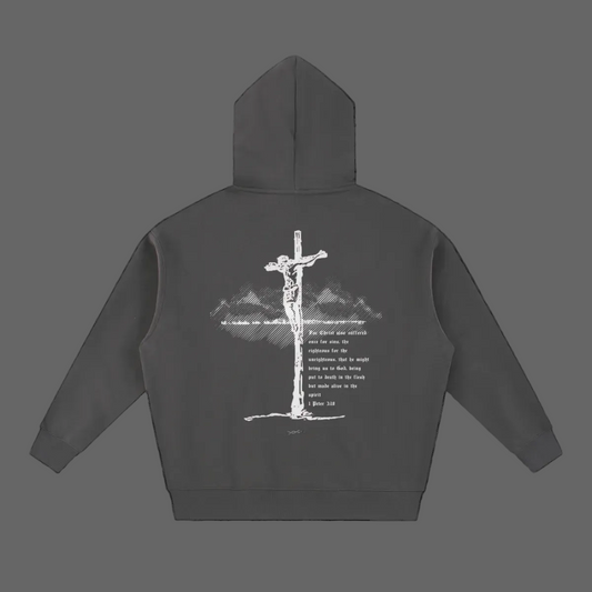 THORNS "Savior" : Oversized / Boxy Zip-Up Hoodie