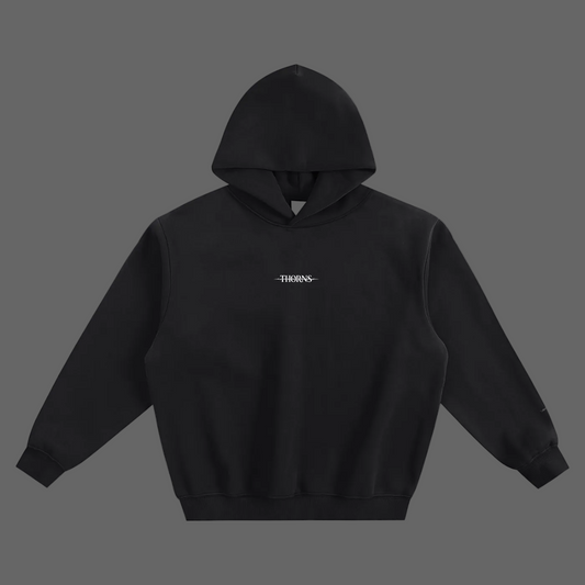 THORNS "Crossed" : Boxy Oversized Hoodie