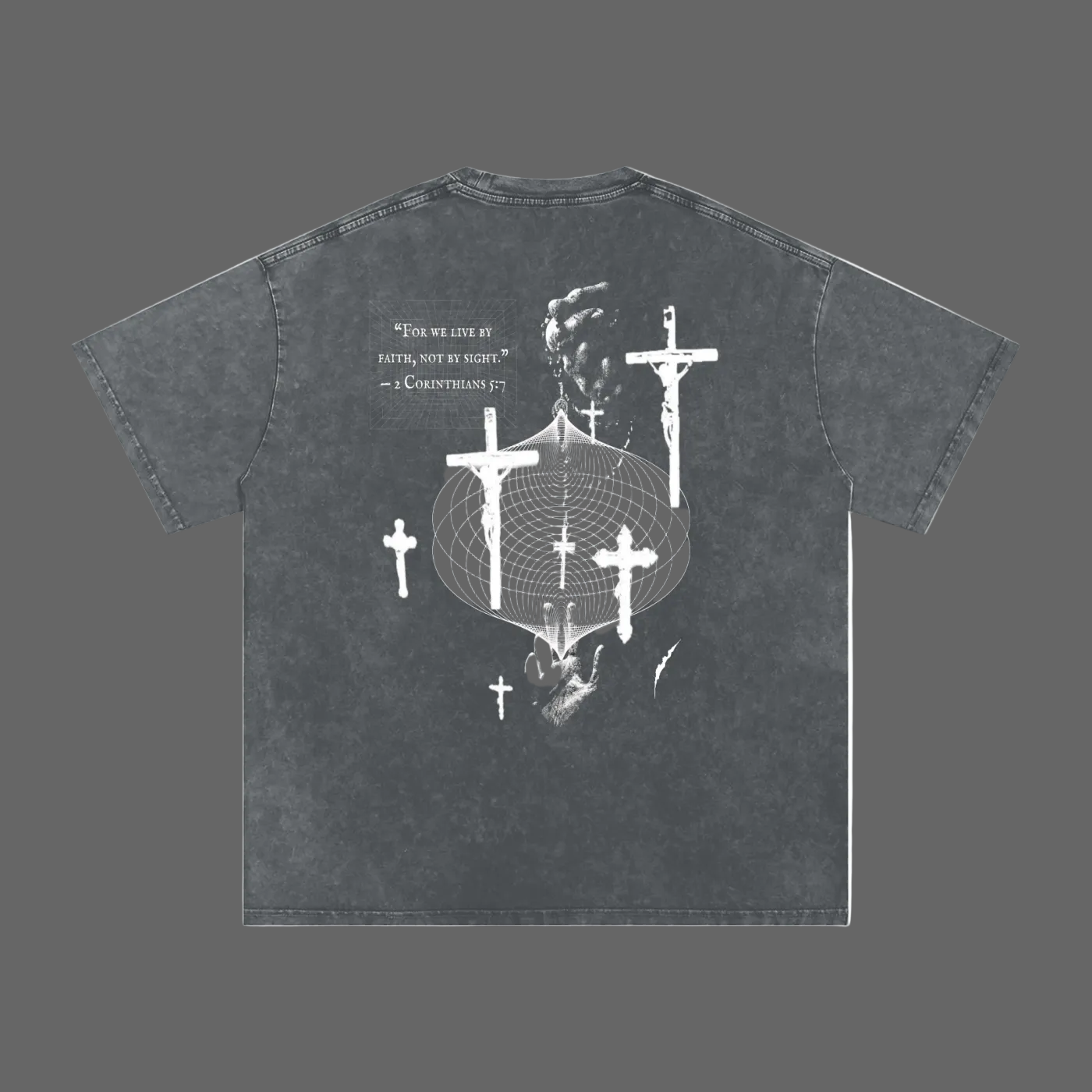 THORNS "Crossed" : Oversized Washed T-Shirt