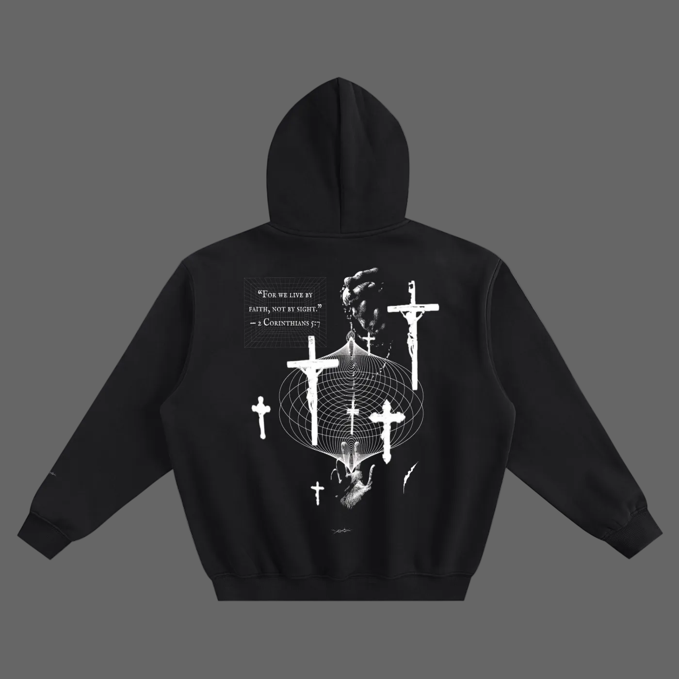 THORNS "Crossed" : Boxy Oversized Hoodie