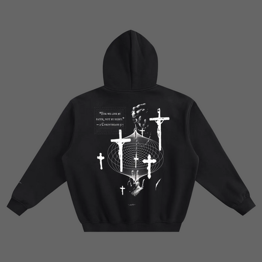 THORNS "Crossed" : Boxy Oversized Hoodie
