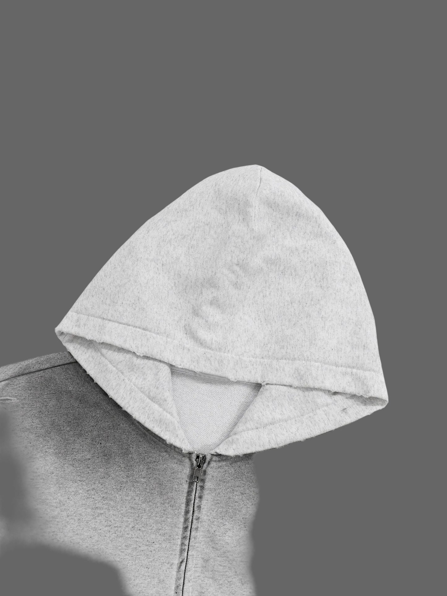 THORNS "Dove" : Raw Faded Zip-Up