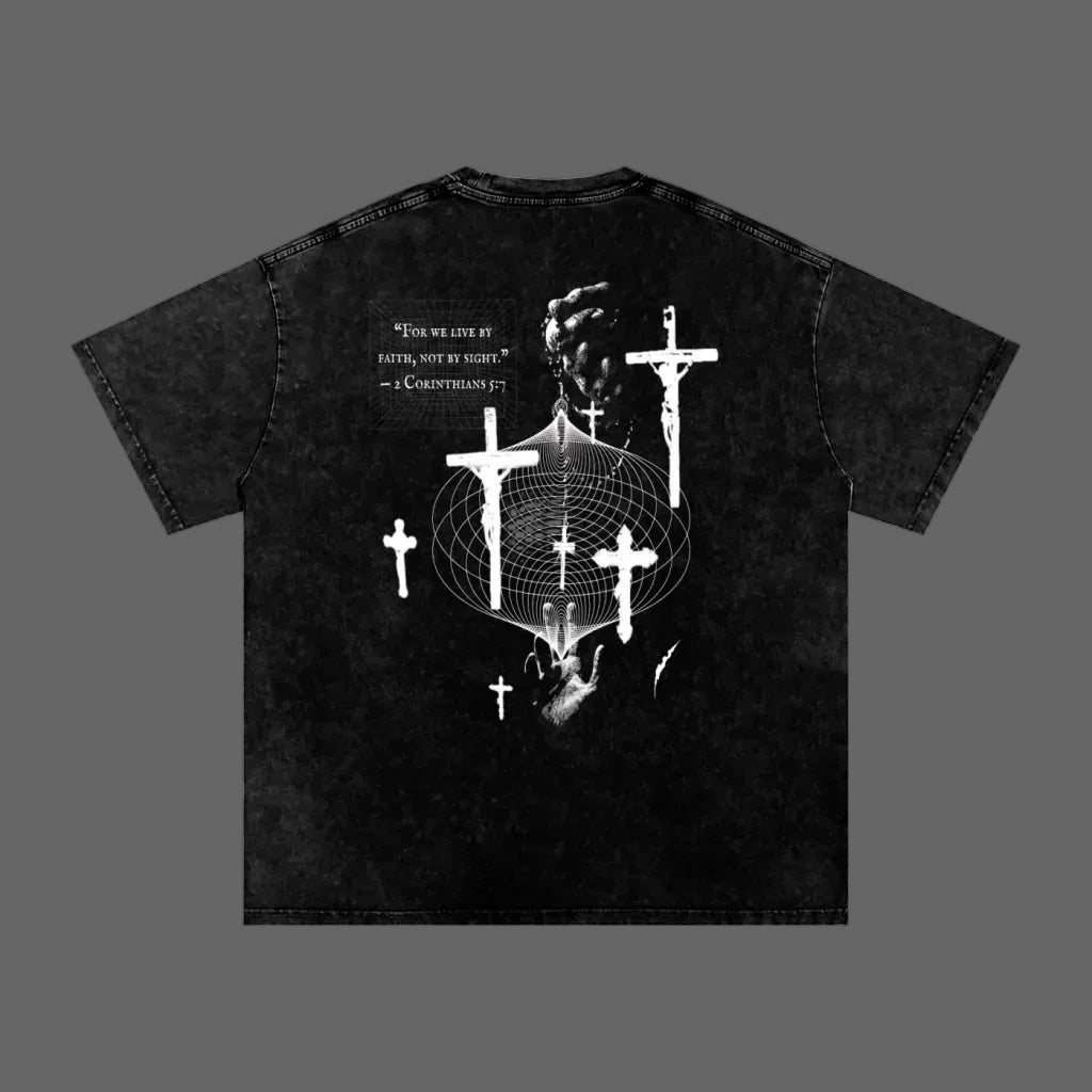 THORNS "Crossed" : Oversized Washed T-Shirt